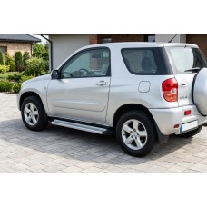Бокові пороги Maya V2 (2 шт., алюміній) для Toyota Rav 4 2001-2005 рр