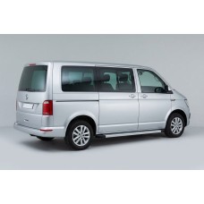 Бокові пороги Maya V2 (2 шт., алюміній) Довга база для Volkswagen T6 2015-2024 рр