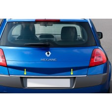 Кромка багажника (нерж.) HB, Carmos - Турецька сталь для Renault Megane II 2004-2009 рр