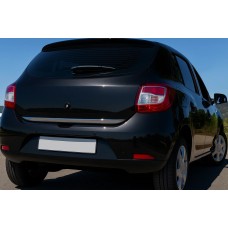 Накладка на кромка багажника (нерж.) OmsaLine - Італійська нержавійка для Renault Sandero 2013-2022 рр