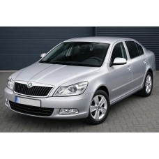 Накладки на дзеркала (2 шт., нерж) Carmos - Турецька сталь для Skoda Octavia II A5 2006-2010 рр