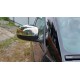 Накладки не зеркала (Carmos, 2 шт, нерж) для Skoda Fabia 2007-2014 гг