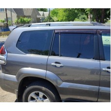 Рейлінги Хром турецькі Металеві ніжки для Toyota Land Cruiser Prado 120