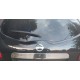 Накладка над номером (нерж.) З кнопкою, OmsaLine - Італійська нержавійка для Nissan Qashqai 2010-2014рр