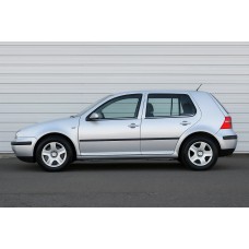 Зовнішня окантовка вікон (4 шт, нерж) Carmos - Турецька сталь для Volkswagen Golf 4
