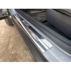 Накладки на пороги OmsaLine (4 шт, нерж) для Volkswagen Passat B5 1997-2005 рр