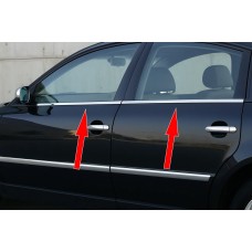 Зовнішня окантовка вікон (4 шт, нерж) Carmos - Турецька сталь для Volkswagen Passat B5 1997-2005 рр