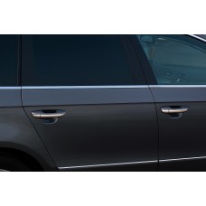 Нижні молдинги стекол (4 шт., нерж.) Carmos - Турецька сталь для Volkswagen Passat B6 2006-2012 рр