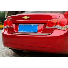 Накладка на кромка багажника (нерж.) HB, Carmos - Турецька сталь для Chevrolet Cruze 2009-2015 рр