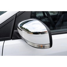Накладки на Зеркала (2 шт., Нержавейка) OmsaLine - Итальянская Нержавейка для Ford Focus II 2008-2011 гг