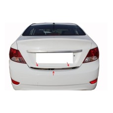Кромка багажника (нерж.) Carmos - турецька сталь для Hyundai Accent 2011-2017 рр