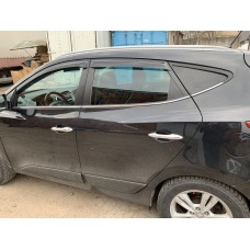 Нижня окантовка вікон (6 шт, нерж.) OmsaLine - Італійська нержавійка для Hyundai IX-35 2010-2015 рр