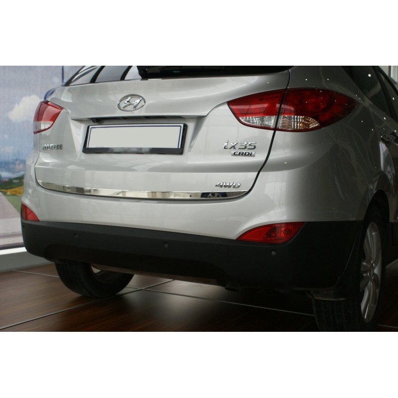 Кромка багажника (нерж.) OmsaLine - Італійська нержавійка для Hyundai IX-35 2010-2015 рр