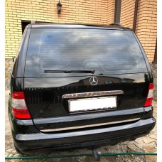 Накладка над номером (нерж) OmsaLine - Італійська нержавійка для Mercedes ML W163