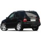 Накладка над номером (нерж) OmsaLine - Італійська нержавійка для Mercedes ML W163