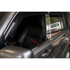 Окантовка вікон (4 шт., нерж.) для Mitsubishi Pajero Wagon IV