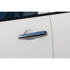 Накладки на ручки (4 шт., нерж.) OmsaLine - Італійська нержавійка для Mitsubishi Pajero Sport 2008-2015 рр