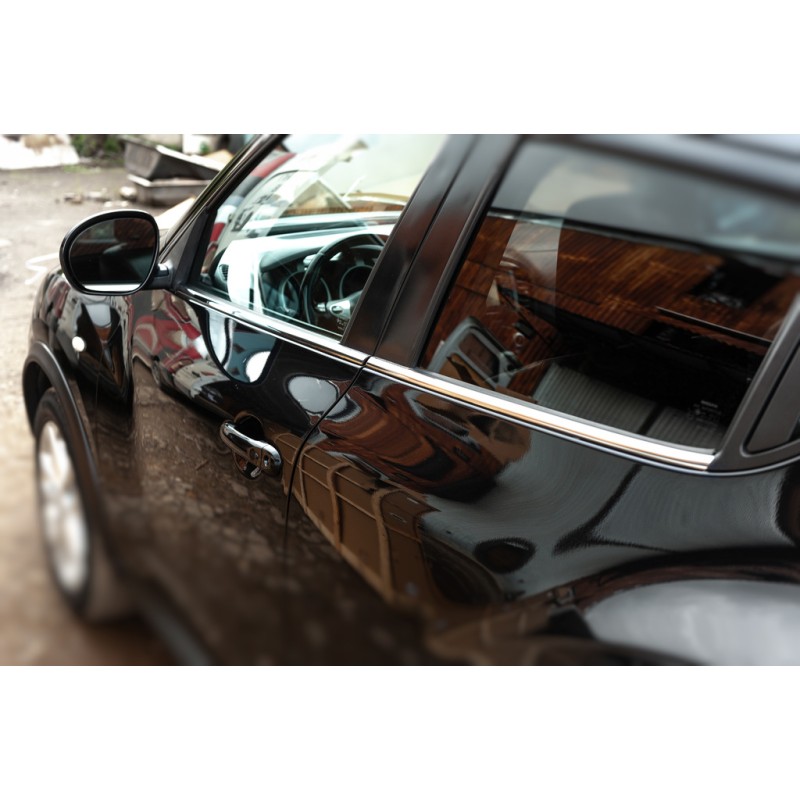 Окантовка вікон (4 шт, нерж) Carmos - Турецька сталь для Nissan Juke 2010-2019 рр