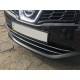 Смужки на нижню решітку (2 шт., нерж) для Nissan Qashqai 2010-2014 рр