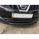 Смужки на нижню решітку (2 шт., нерж) для Nissan Qashqai 2010-2014 рр