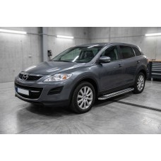 Бокові пороги Maydos V2 (2 шт., нерж) для Mazda CX-9 2007-2016 рр