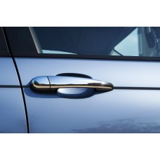 Накладки на ручки (4 шт., нерж.) 2003-2005, Carmos - Турецька сталь для BMW 3 серія E-46 рр