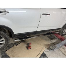 Боковые трубы BB002 (2 шт., нерж.) для Kia Sorento II XM 2009-2014 гг
