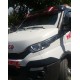 Козирьок на лобове скло V1 (чорний глянець, 5мм) для Iveco Daily 2014- рр