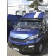 Козирьок на лобове скло V1 (чорний глянець, 5мм) для Iveco Daily 2014- рр