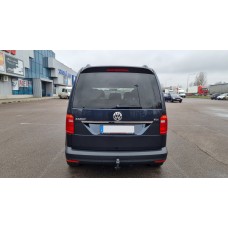 Накладка над номером (1 дверной, нерж.) для Volkswagen Caddy 2015-2020 гг