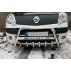 Защита переднего бампера WT003/004 (нержавейка) без надписи, 60 мм для Renault Kangoo 2008-2020 гг