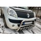 Защита переднего бампера WT003/004 (нержавейка) без надписи, 60 мм для Renault Kangoo 2008-2020 гг