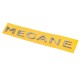 Напис Megane 908897337R (270мм на 25мм) для Renault Megane III рр
