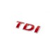 Напис Tdi (прямий шрифт) Червоні TDІ для Volkswagen Crafter 2006-2016 рр