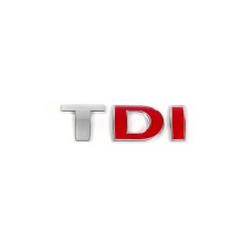 Напис Tdi (прямий шрифт) Червоні DІ для Volkswagen Crafter 2006-2016 рр