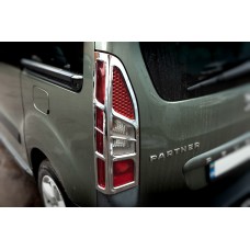 Накладка на стопи Кутові (2шт, пласт) для Citroen Berlingo 2008-2018 рр