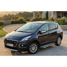Бокові пороги Sunrise (2 шт., алюміній) 2008-2014 для Peugeot -2016 рр