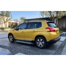 Бокові пороги Rainbow (2 шт., алюміній) 2008-2014 для Peugeot -2016 рр