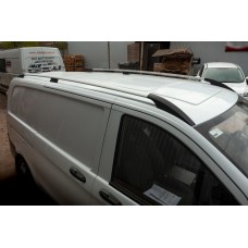 Рейлінги ELITE Хром (пласт. ніжка) Довга база (ExtraLong) для Mercedes Vito / V-class W447 2014- рр