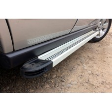 Бокові пороги Maya V2 (2 шт., алюміній) для Jeep Grand Cherokee WK 2004-2010 рр