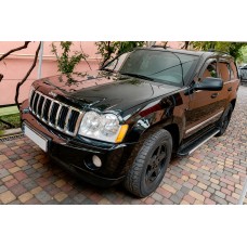 Бокові пороги Maya V1 (2 шт., алюміній) для Jeep Grand Cherokee WK 2004-2010 рр