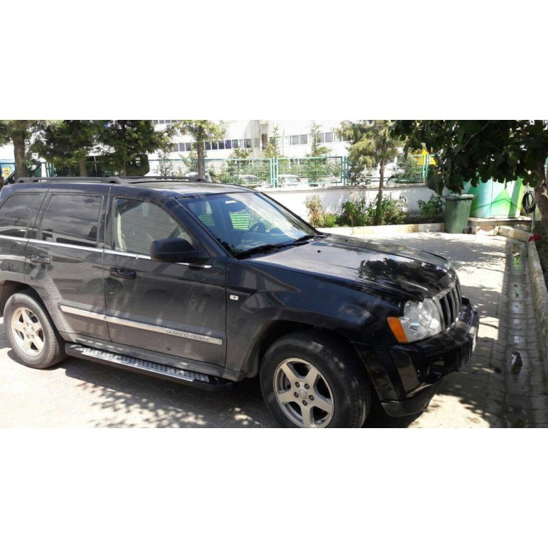 Бокові пороги Allmond Grey (2 шт., алюміній) для Jeep Grand Cherokee WK 2004-2010рр