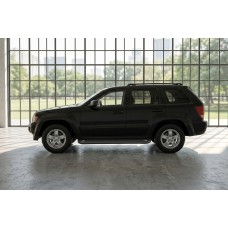 Бокові пороги Allmond Black (2 шт., алюміній) для Jeep Grand Cherokee WK 2004-2010 рр