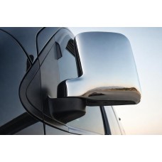 Хромированные Накладки на Зеркала (2 шт., пластик) для Ford Connect 2002-2006 гг