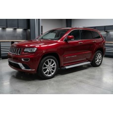 Бокові пороги Maya V2 (2 шт., алюміній) для Jeep Grand Cherokee WK2 2010-2021 рр