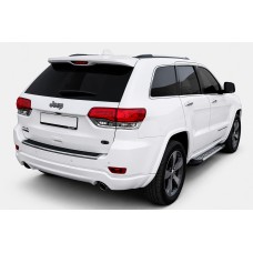 Бокові пороги Allmond Grey (2 шт., алюміній) для Jeep Grand Cherokee WK2 2010-2021 рр