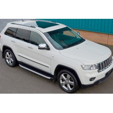 Бокові пороги Fullmond (2 шт., алюміній) для Jeep Grand Cherokee WK2 2010-2021 рр