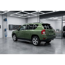 Бокові пороги Maydos V2 (2 шт., нерж) для Jeep Compass 2006-2016 рр