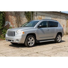 Бокові пороги Maya V2 (2 шт., алюміній) для Jeep Compass 2006-2016 рр