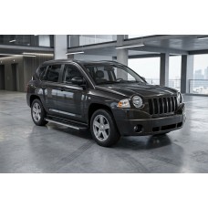 Бокові пороги Maya V1 (2 шт., алюміній) для Jeep Compass 2006-2016 рр